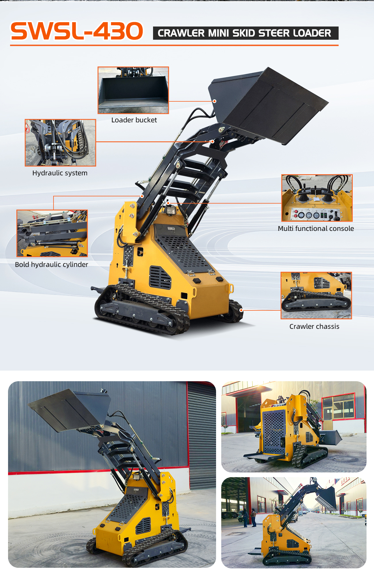 380kg Mini Skid Steer Loaoer 13 889e91d7294e8b5e592666e9f8b18e90 15