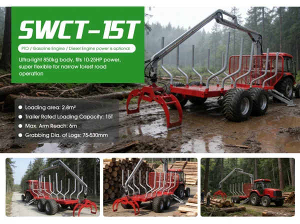 15T Log Trailer