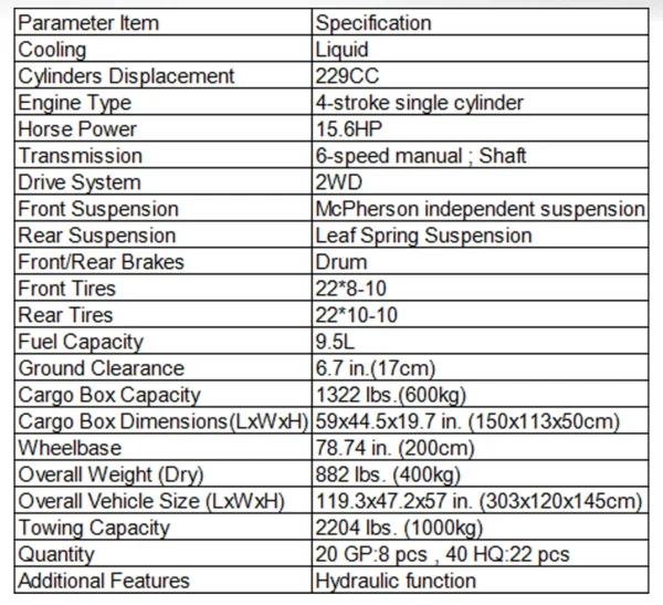 5a58f4c29615dad1c6851720872a7db6_08 2WD Gasoline Manual Trnsmission UTV