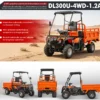 High-performance hydraulic disc brakes on a utility all-terrain vehicle.
