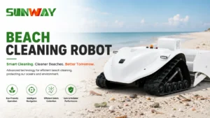 Beach Cleaning Robot SUNWAY Automatic Sand Cleaner Coastal Debris Collection Machine