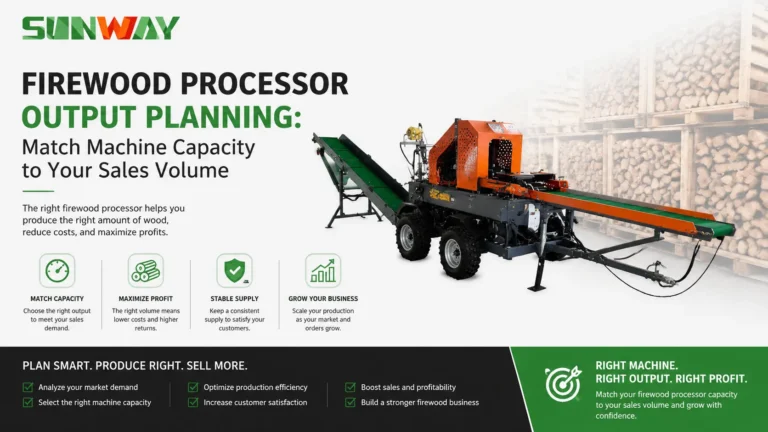 Firewood Processor Output Planning: Match Machine Capacity to Your Sales Volume 1 firewood-processor-output-planning-capacity-sales-volume-guide-sunway.webp