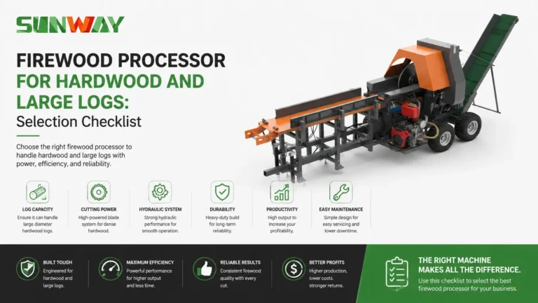 Firewood Processor for Hardwood and Large Logs: Selection Checklist 5 firewood-processor-selection-checklist-hardwood-large-logs-capacity-productivity-sunway.webp