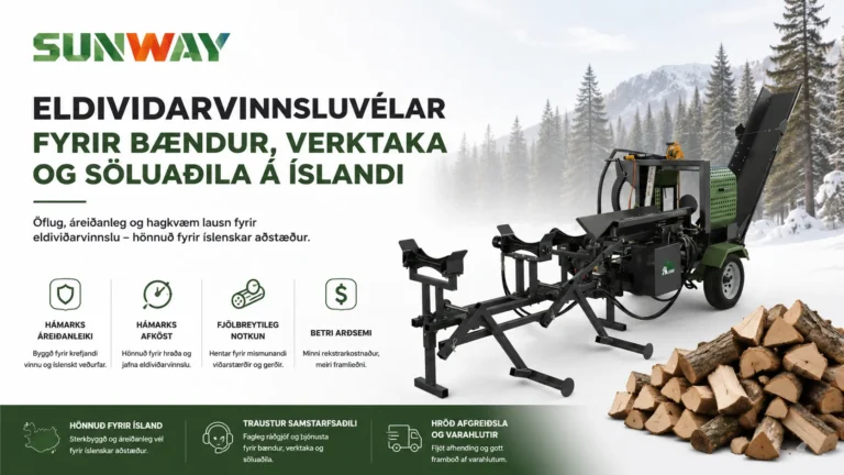 Commercial Firewood Processor for Iceland Farmers Contractors and Firewood Dealers
