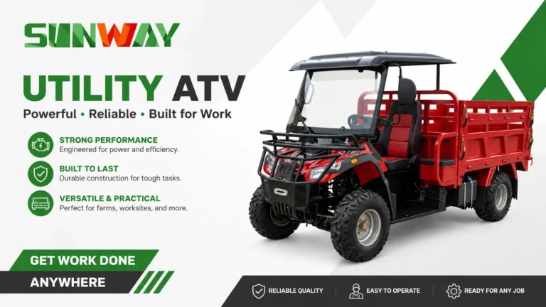 How to Choose the Right Utility ATV for Farm Work: 3 Key Specs 3 Chainsaw and Rugged Gear Secured to a Workhorse ATV in the Forest
