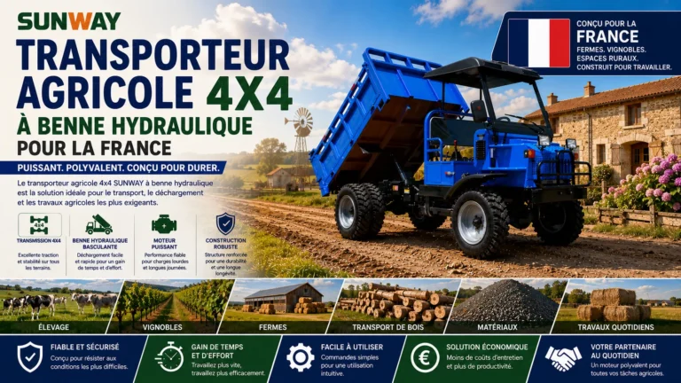 Transporteur agricole 4x4 à benne hydraulique pour la France 4 transporteur-agricole-4x4-benne-hydraulique-france-fermes-vignobles.webp